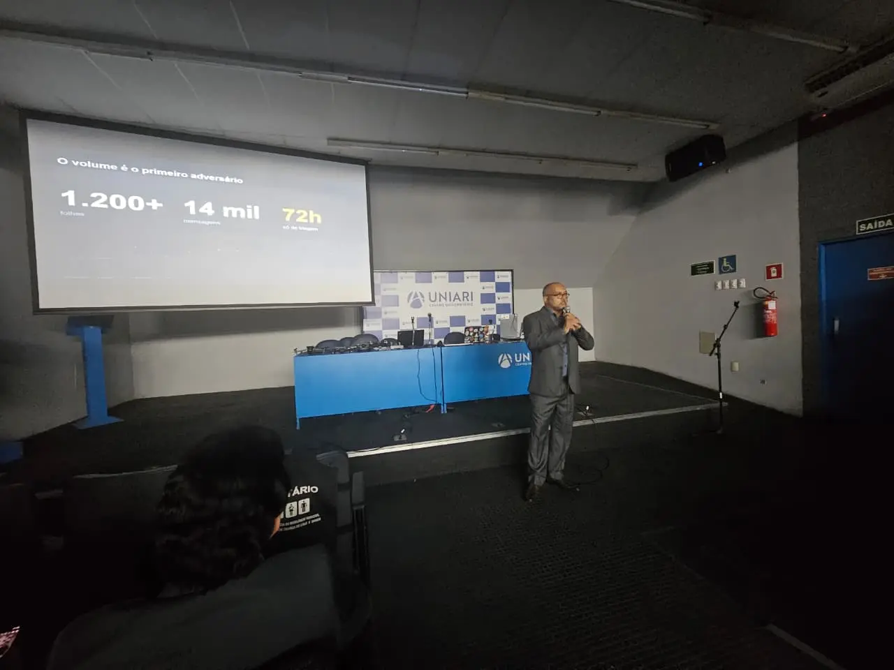 Mastroianni Oliveira apresenta dados sobre o volume de ataques digitais durante o Cyber Defense Day 2026