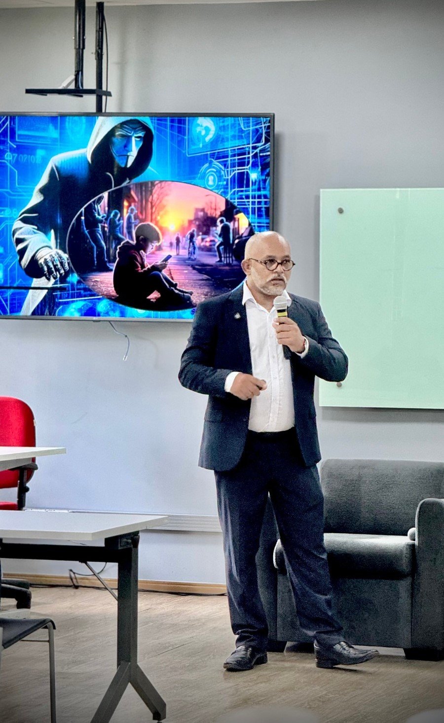 Mastroianni Oliveira durante participação em evento técnico